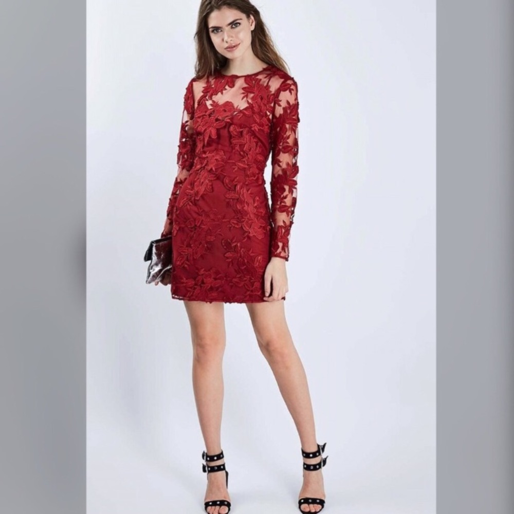 topshop red lace dress Topshop - Crochet Maxi Dress - Women - Cotton/Polyamide - XS